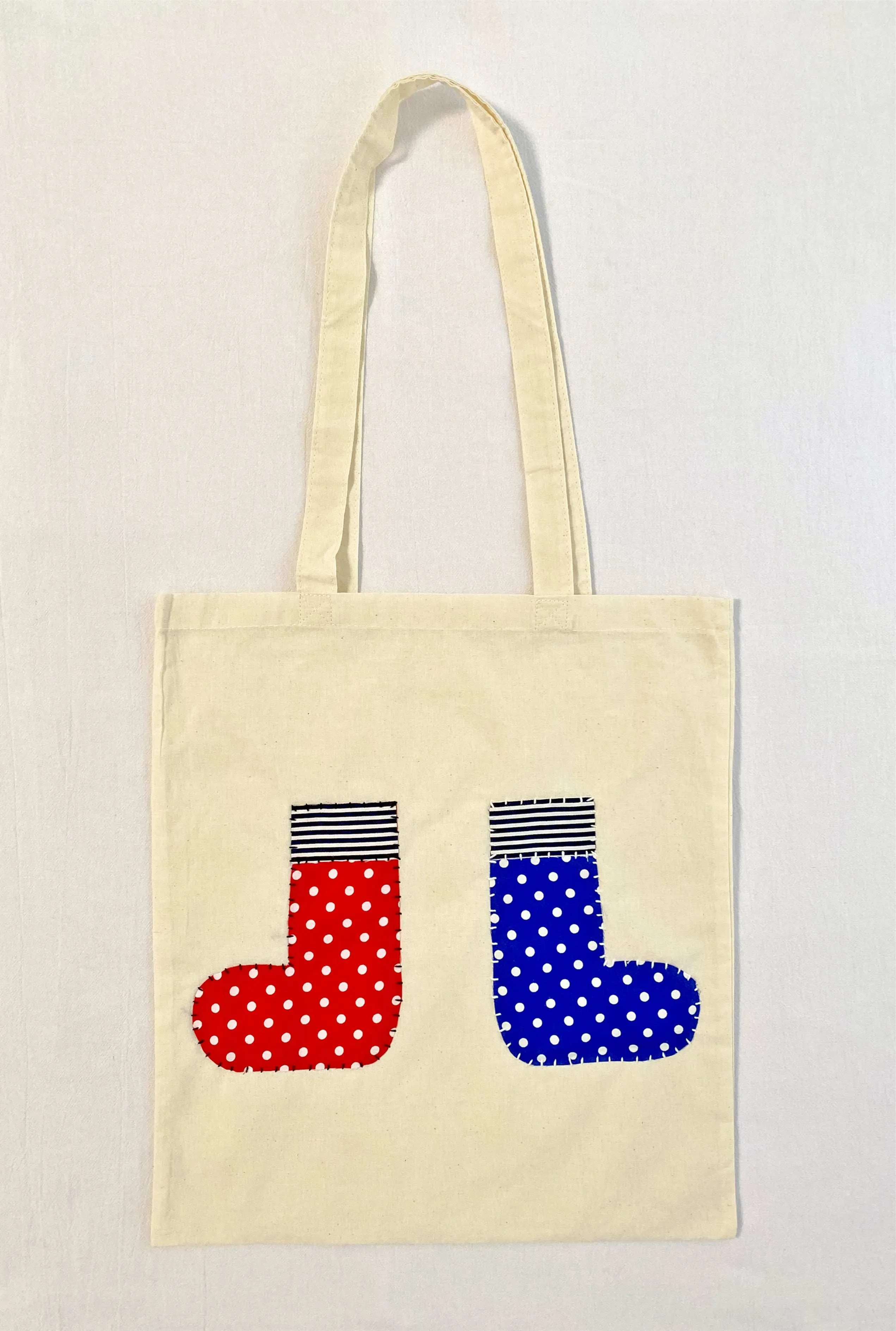 Patch Socks Cotton Tote