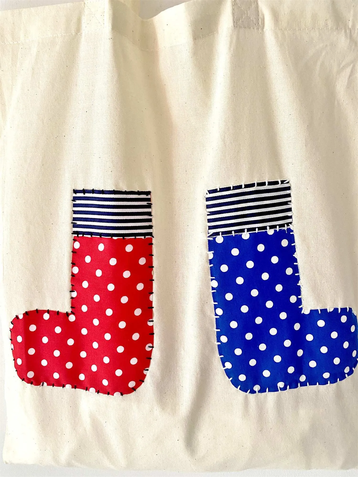 Patch Socks Cotton Tote