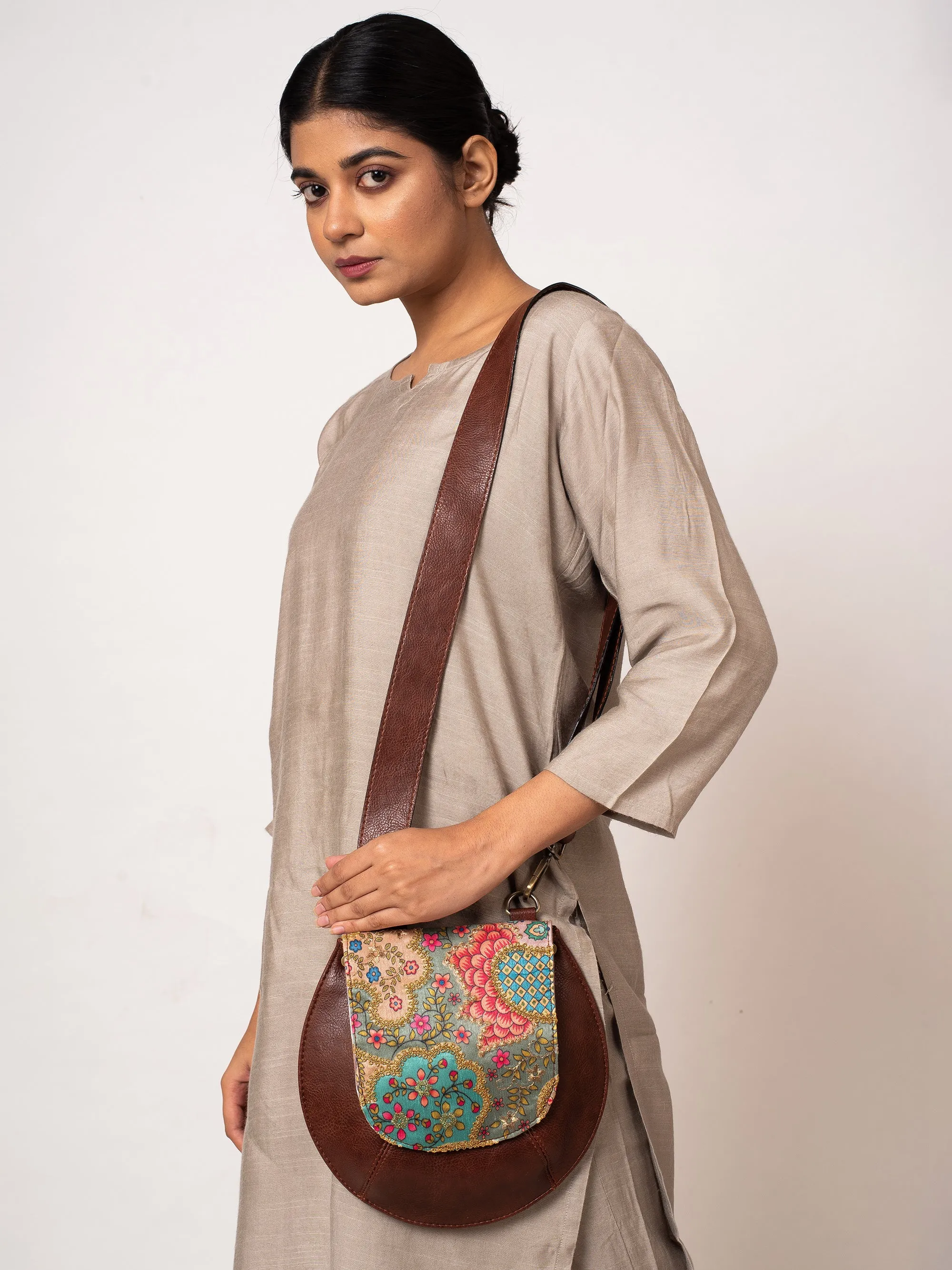 Patchwork Embroidered Bianca Sling Bag