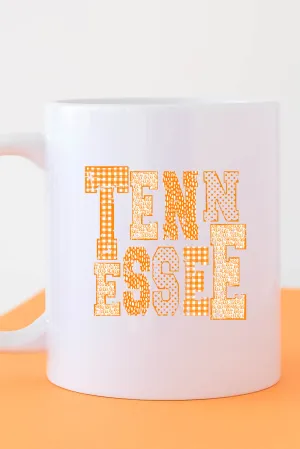 Patchwork Tennessee White Mug