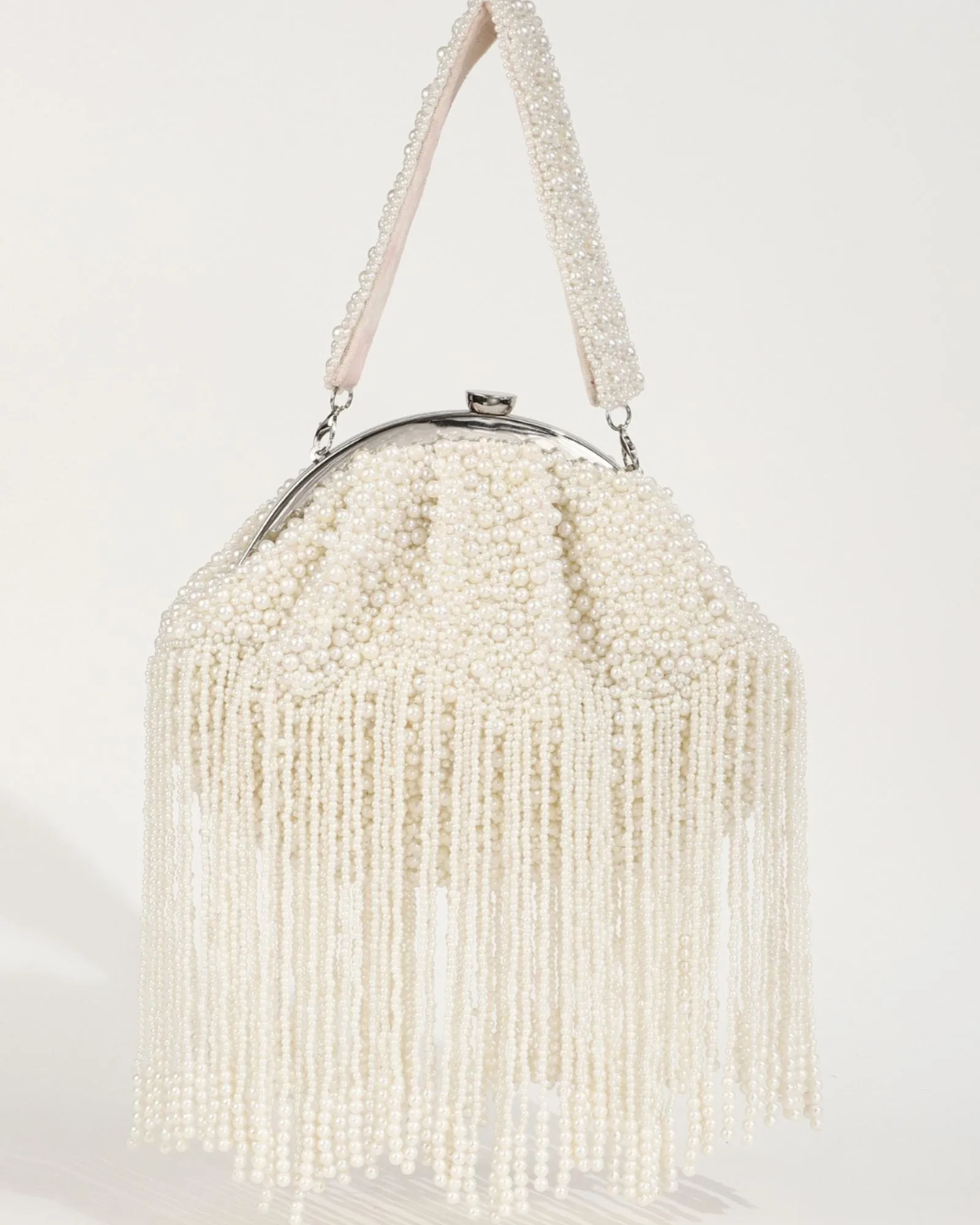 Pearl Batua Bag with Tassels