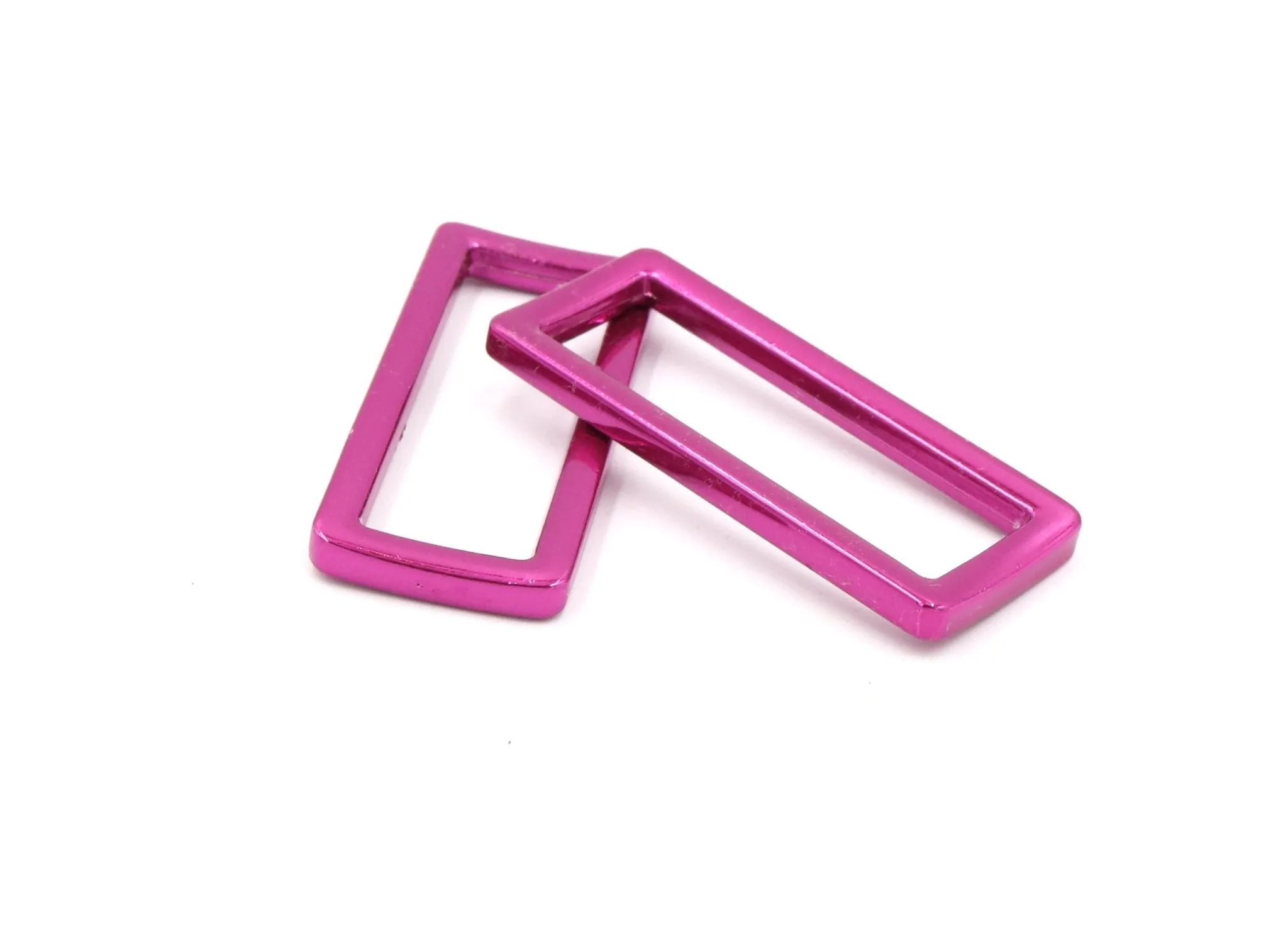 Pink 1 1/2 inch (38mm) Rectangle Ring- Set of 2