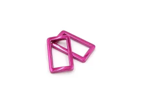 Pink 1 inch (25mm) Rectangle Ring- Set of 2