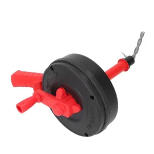 Pipe Unclogger, Manganese Steel Spring Drain Auger Multipurpose Plumbing Clog Remover Hand and Power Drill Operation with for Pipes from 1/2 Inch to 3 Inches (5 Meters)