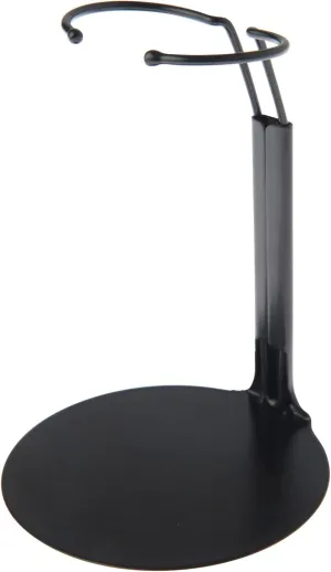 Plymor DSP-4175B Black Adjustable Doll Stand, fits 7, 7.5, 8, 8.5, and 9 inch Dolls or Action Figures, Waist is 1.75" - 2.25" Wide, 5" - 6" Around, Pack of 3