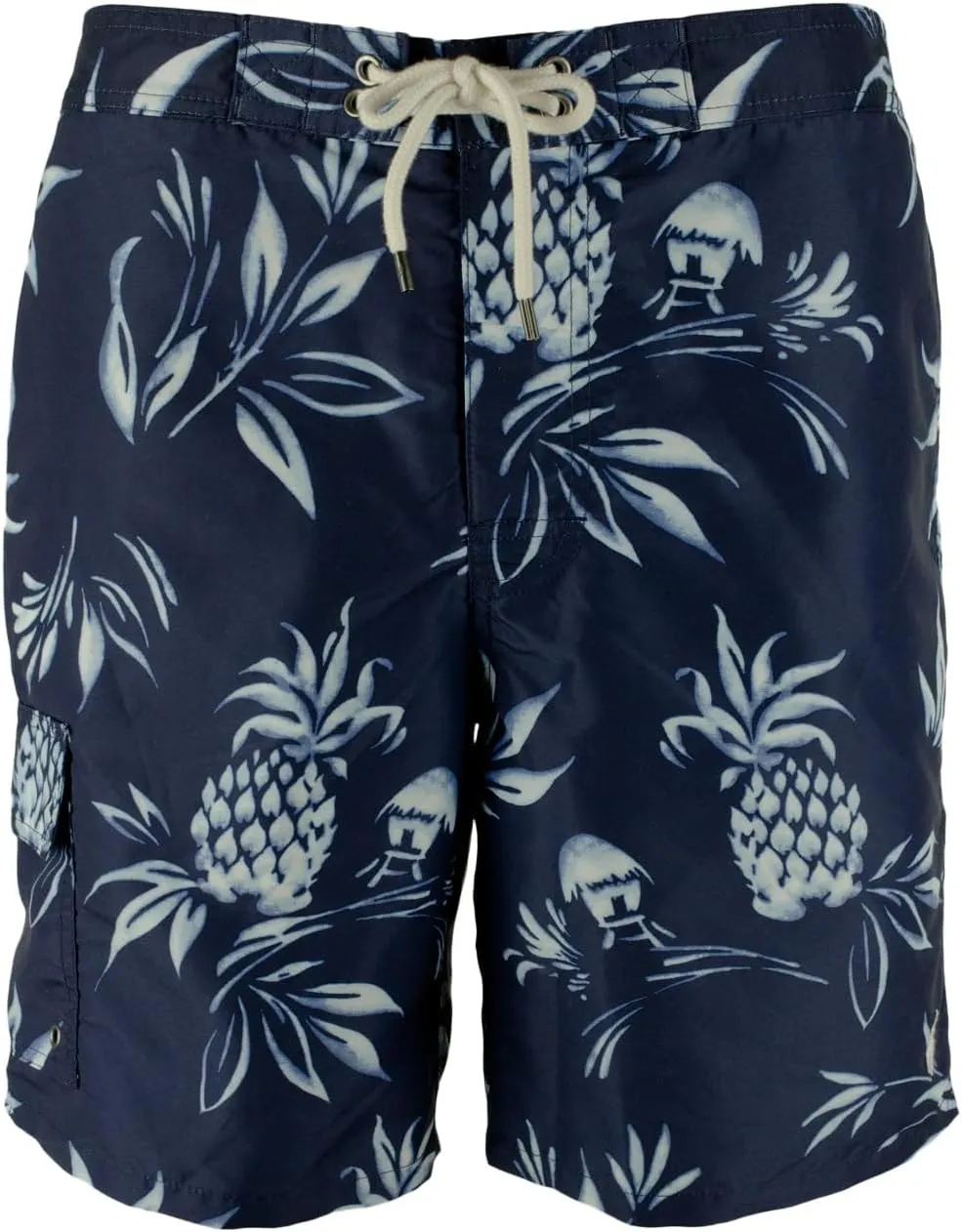 POLO RALPH LAUREN Men's Pineapple Hut 8.5 Inseam Kailua Swim Trunks Small