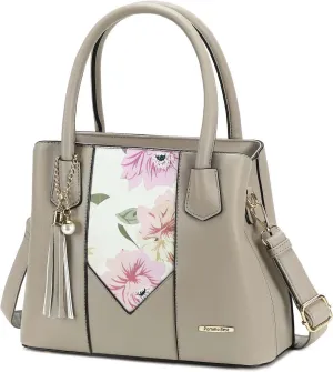 Pomelo Best Satchel bags for women with Random Flowers, Purses and Handbags for Women Shoulder Bag Top Handle Satchel
