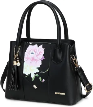 Pomelo Best Satchel bags for women with Random Flowers, Purses and Handbags for Women Shoulder Bag Top Handle Satchel
