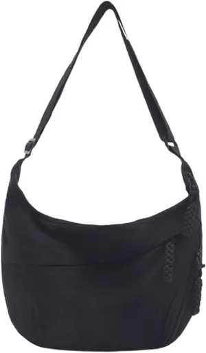 Preferable Crossbody Bag, 2025 New Plain Color Nylon Crescent Crossbody Bag for Women, Suitable for Travel