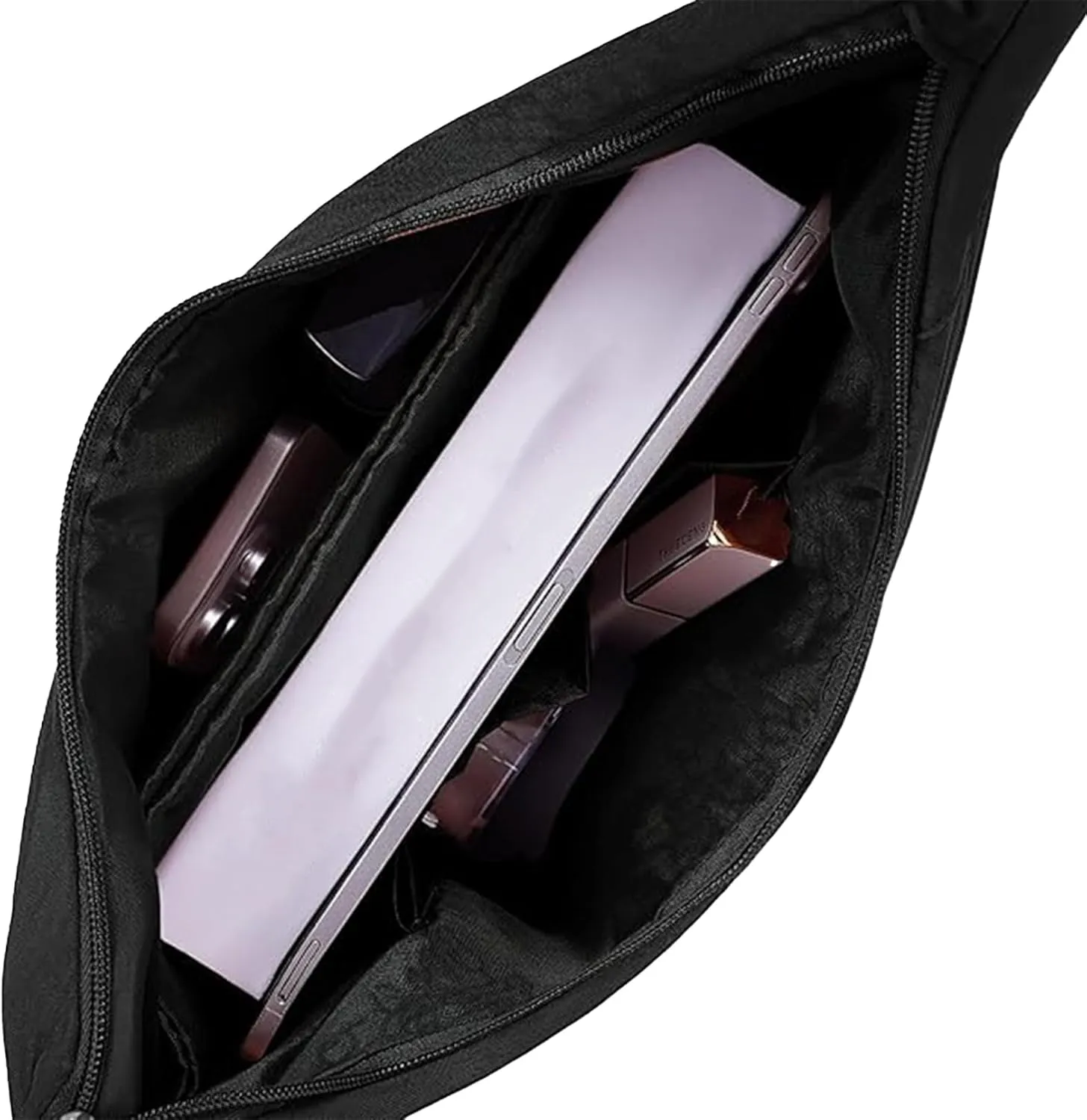 Preferable Crossbody Bag, Preferable Slouchy Corduroy Dumpling Bag, Women's Fashion Plain Color Nylon Crossbody Bags