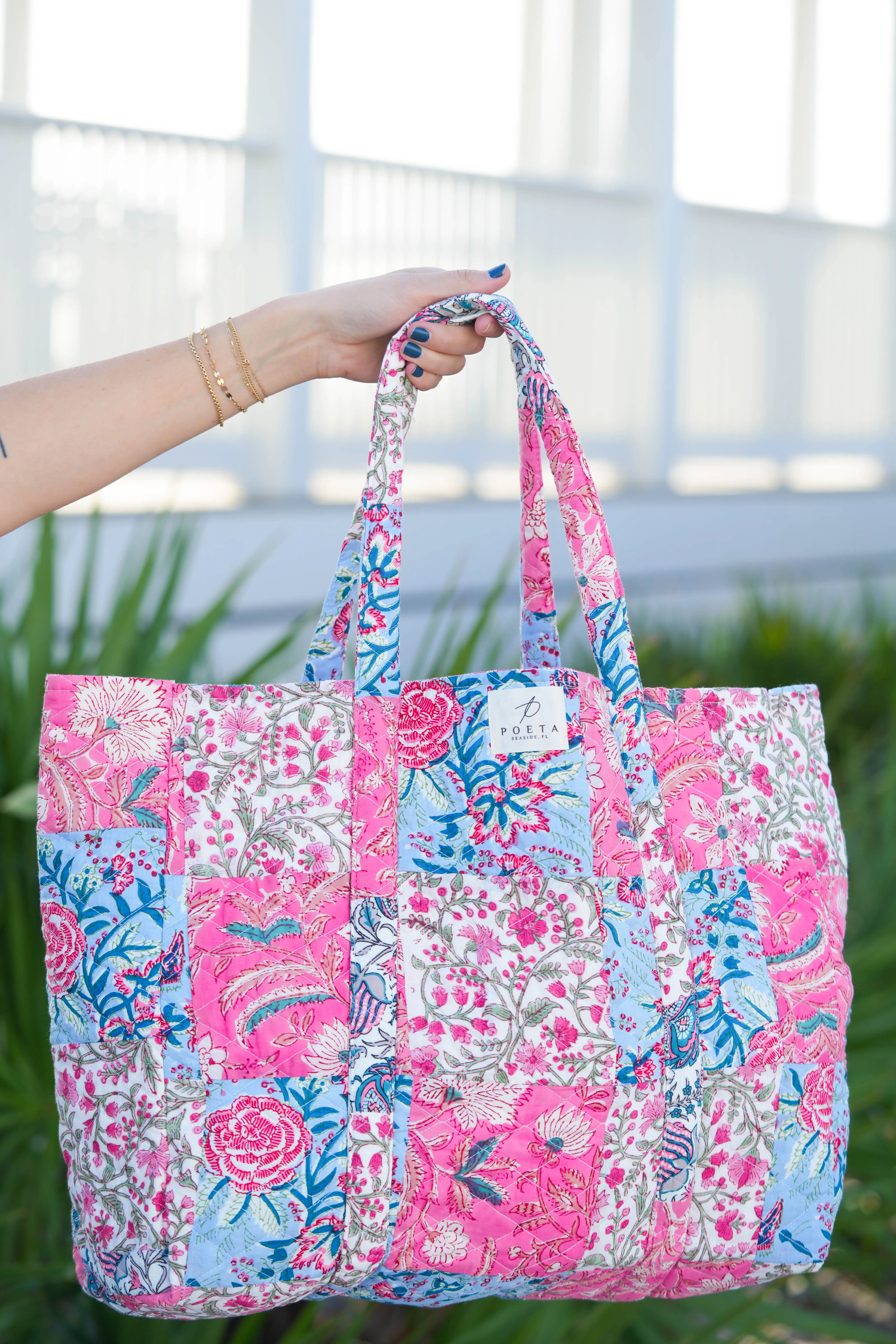 Pretty in Pink Patchwork Tote