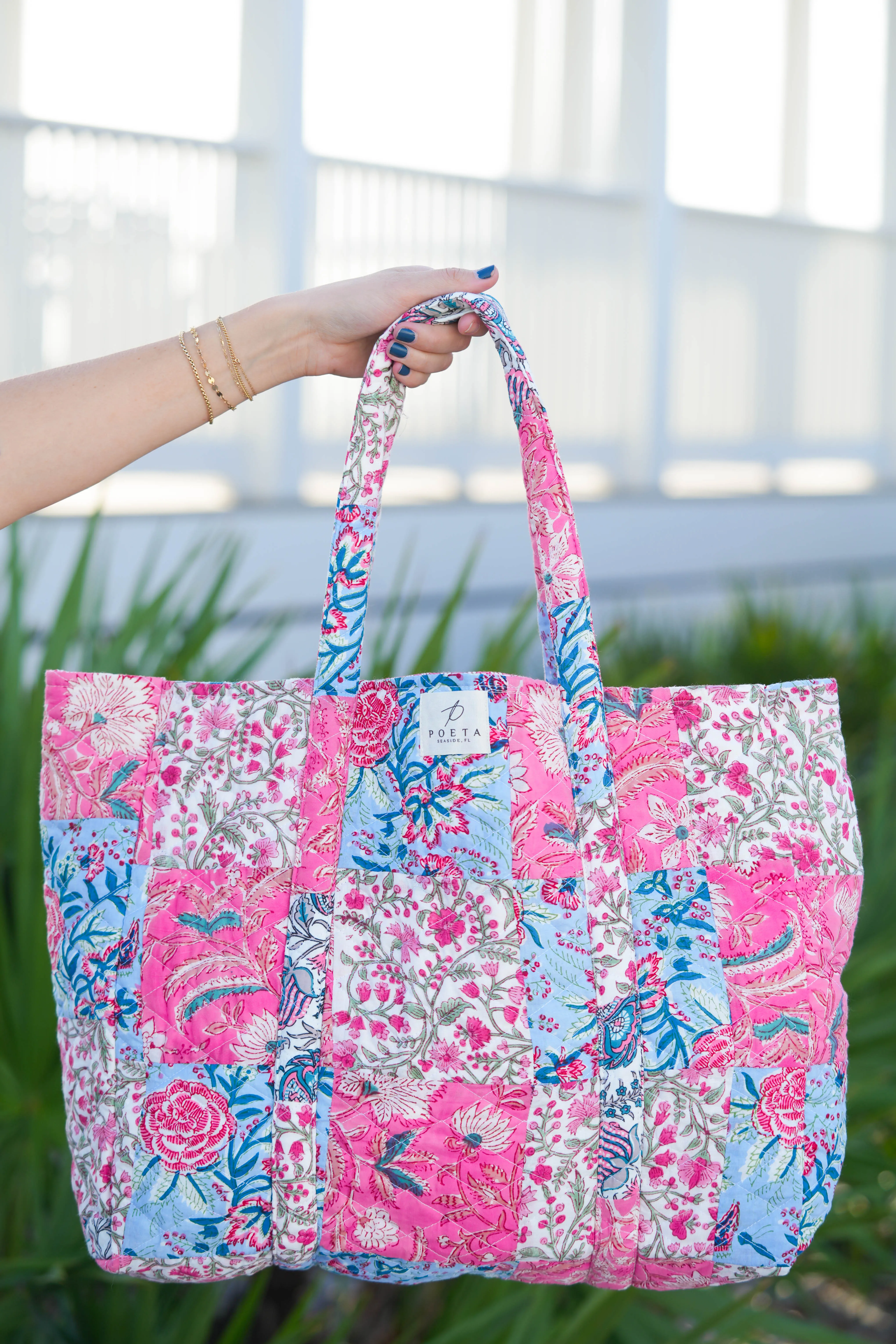 Pretty in Pink Patchwork Tote