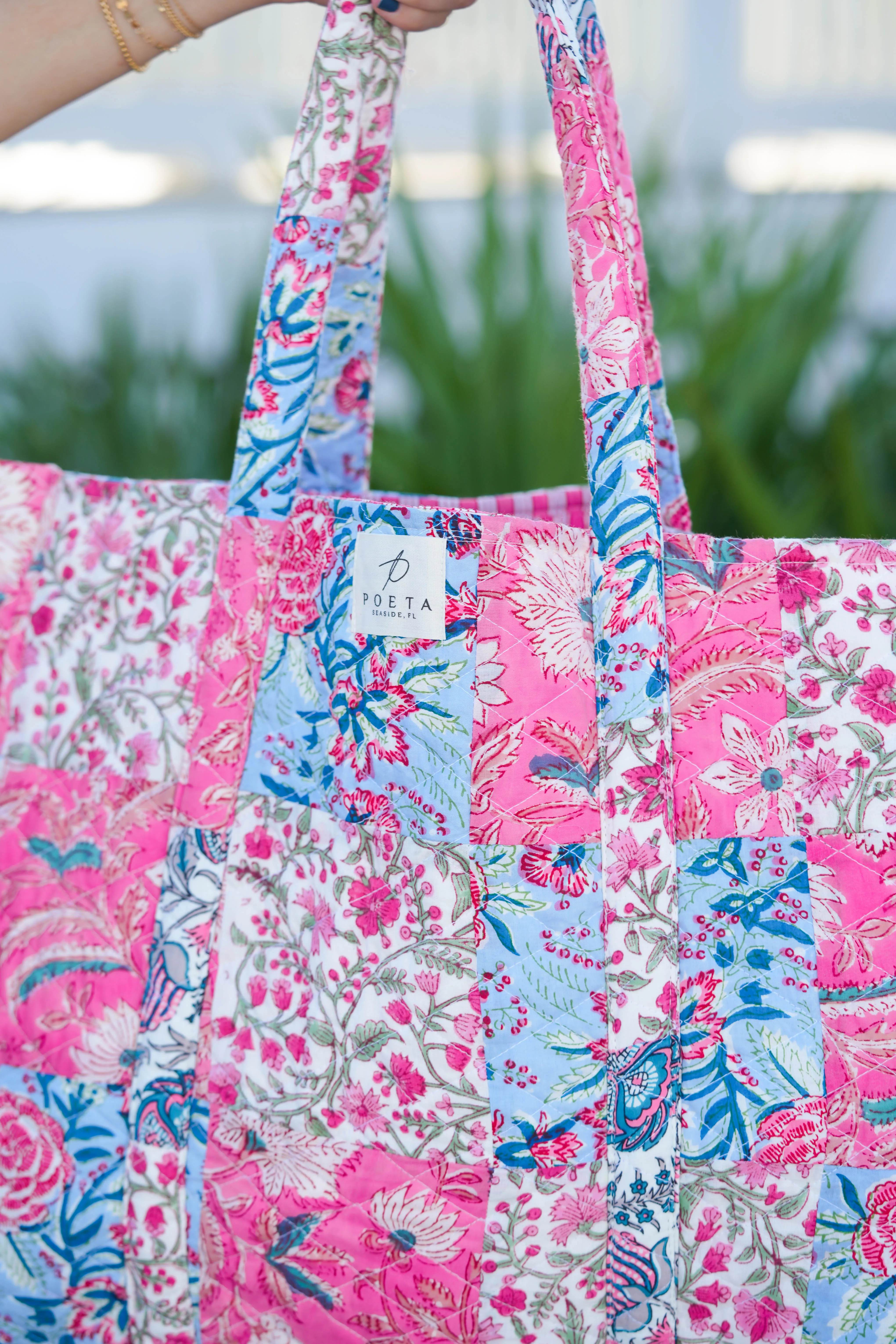 Pretty in Pink Patchwork Tote