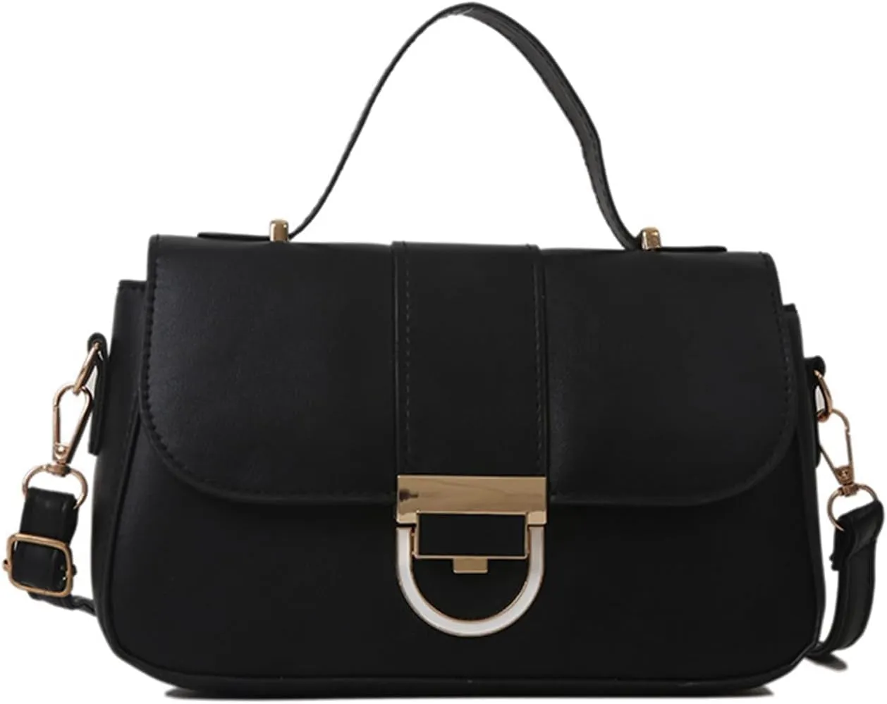 PU Leather Shoulder Bag Handbags for Womens Top-Handle Hobo Purse Tote Satchel Purse with Adjustable Strap, One Color, One Size