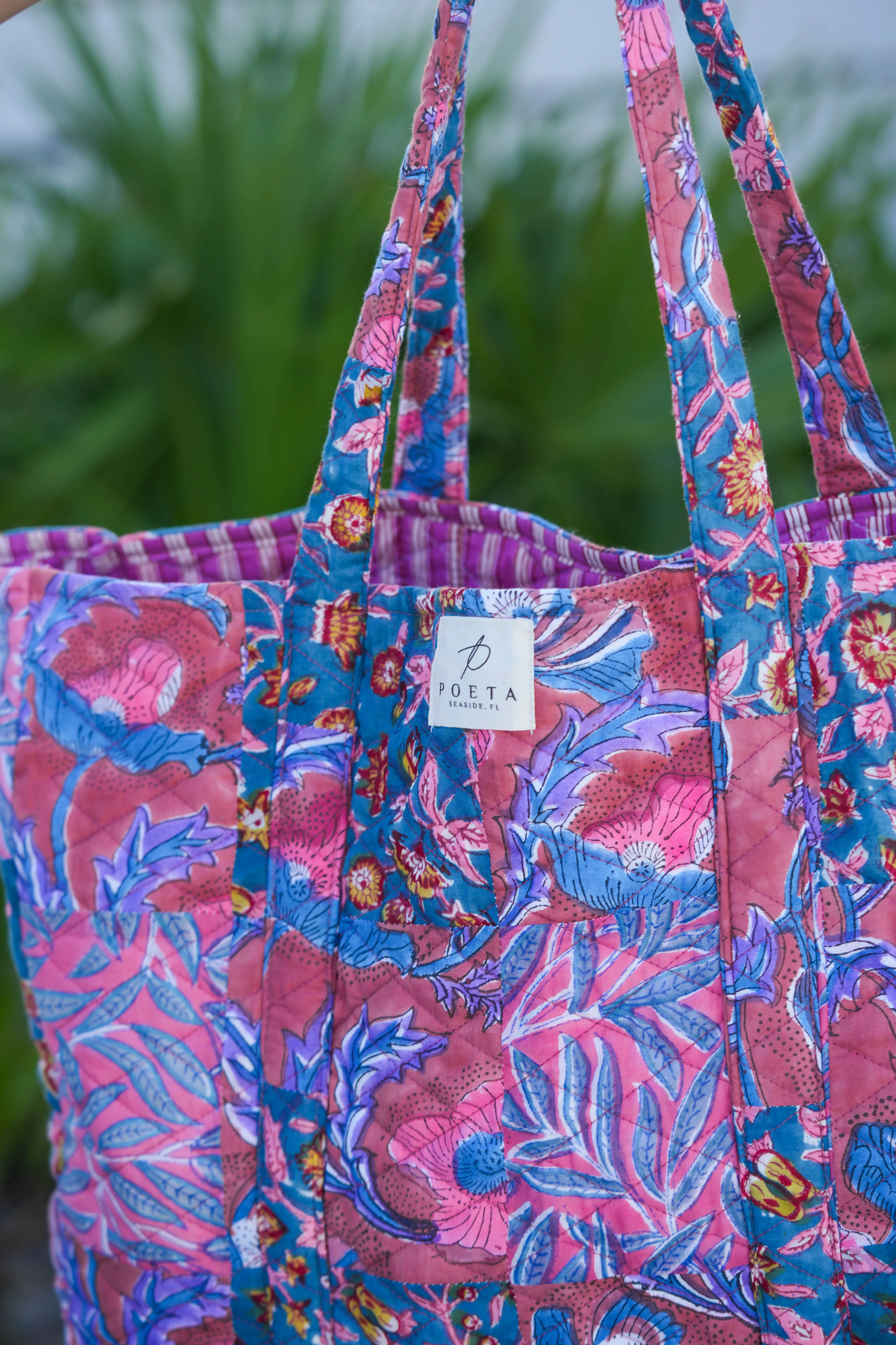 Purple Jungle Patchwork Tote