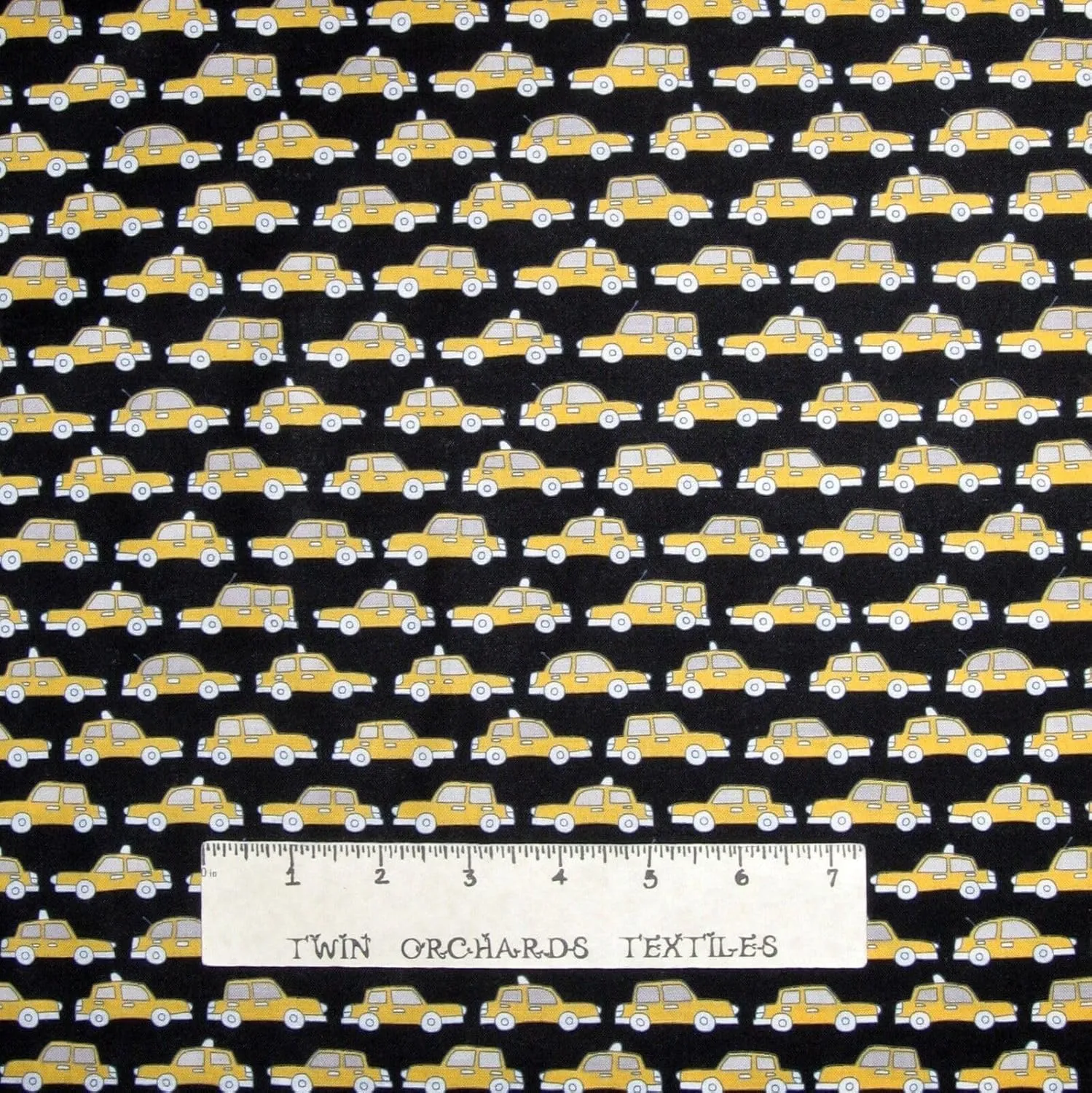 Quality Fabric Urban Fabric Uptown Taxi Cab Stripe Yellow Black by The Yard
