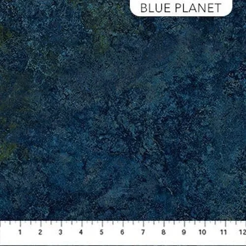 Quality Sewing Fabric – Stonehenge Gradations II by - Blue Planet Stone Texture 755-48 by The Yard Size: 36" x 44" inch