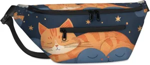 Quiet Cats Crossbody Sling Bags Multipurpose Sling Backpack Shoulder Bag For Men Women Lightweight Travel Backpack Waist Bag Fanny Packs Purses Handbags Chest Bag