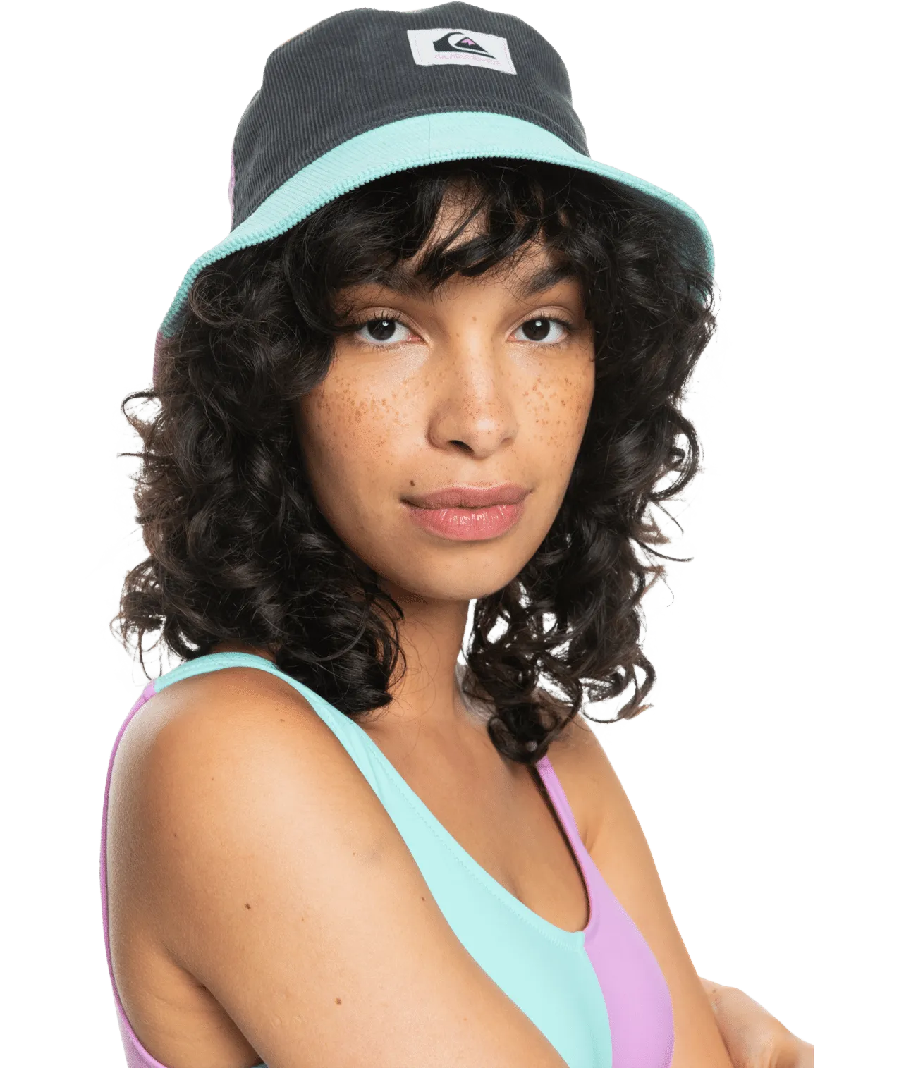 Quiksilver Nostalgia Bucket Hat-Tarmac