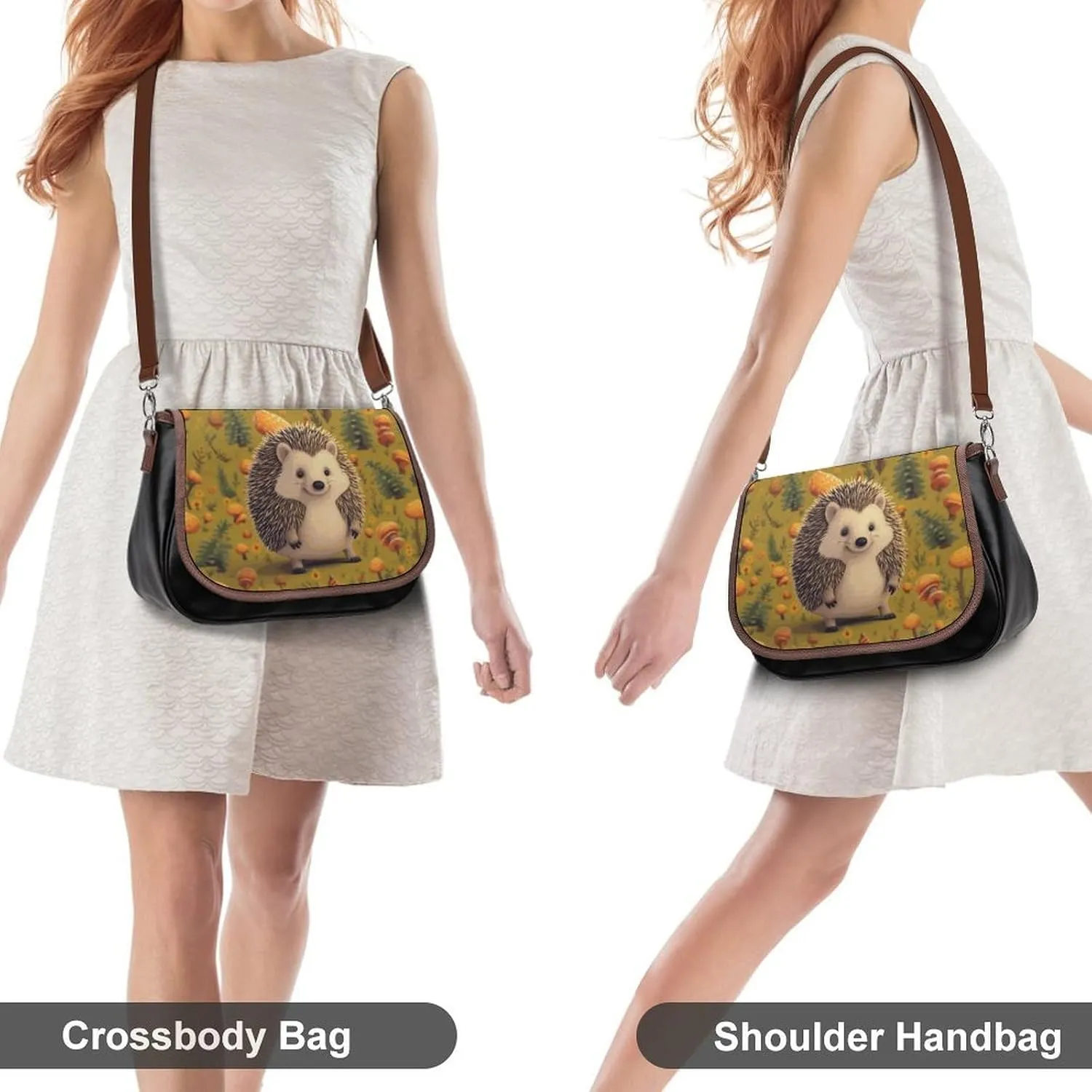 Rainbow Color Plaid-png Crossbody Bags for Women Travel Shoulder Bag Small Leather Cross Body Handbags