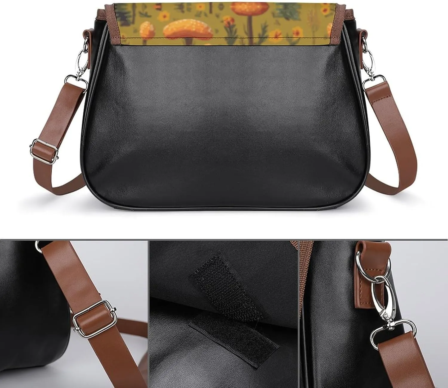Rainbow Color Plaid-png Crossbody Bags for Women Travel Shoulder Bag Small Leather Cross Body Handbags