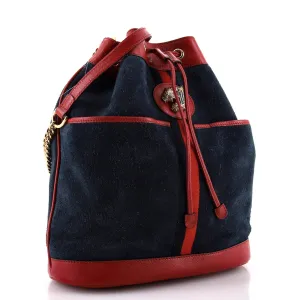 Rajah Bucket Bag Suede Medium
