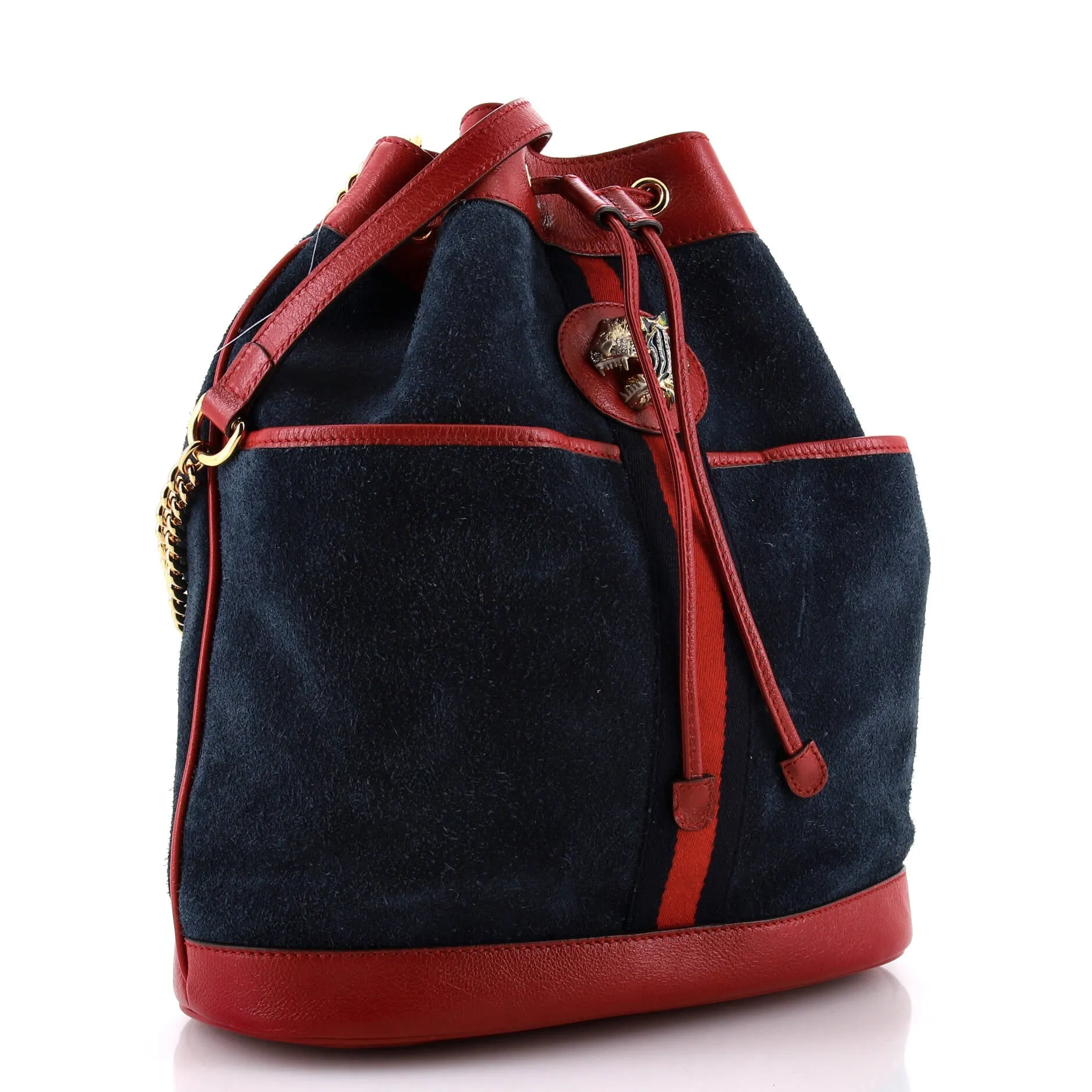 Rajah Bucket Bag Suede Medium