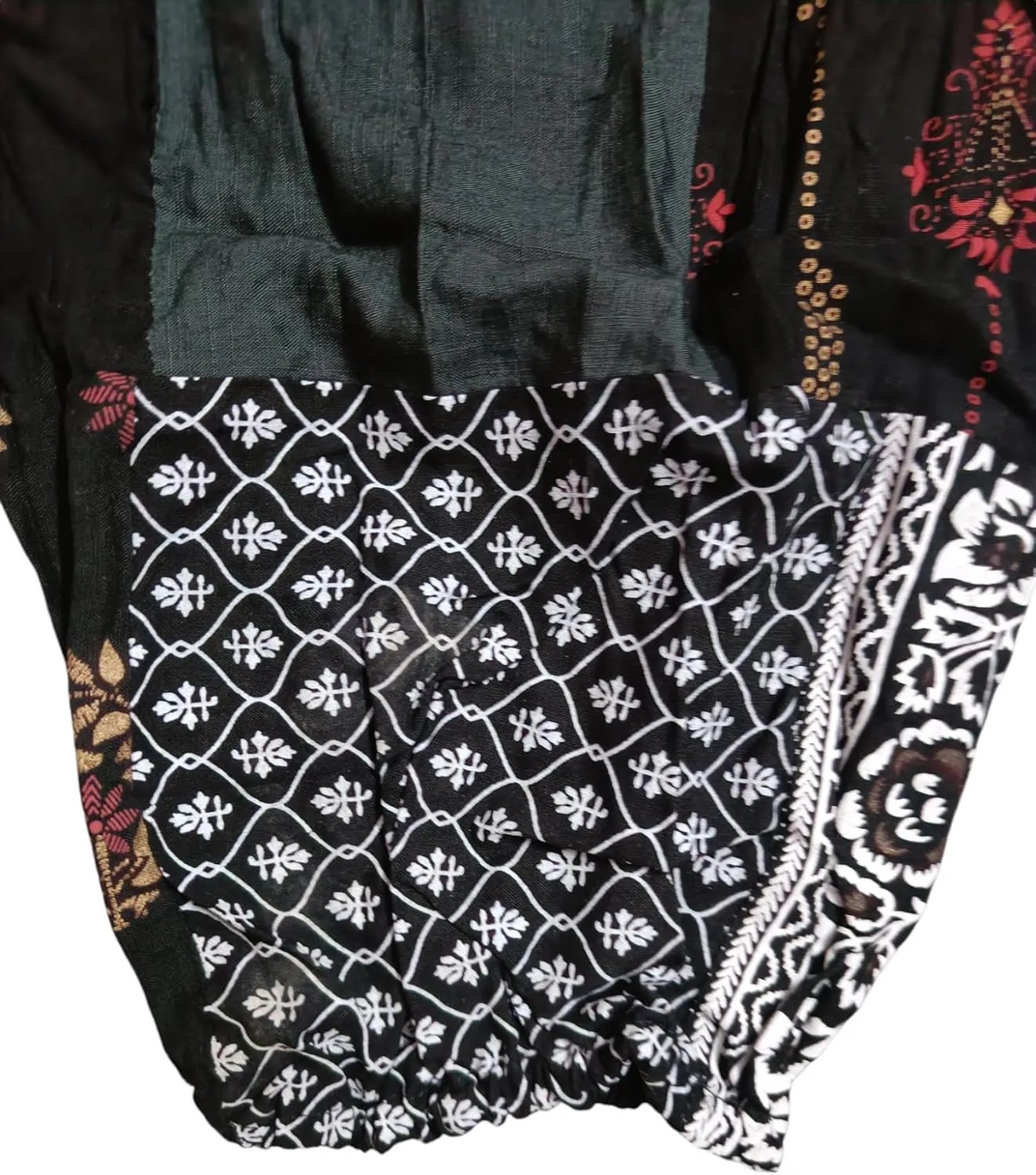 RAJBHOOMI HANDICRAFTS Boho Pants for Women - Hippie Pants for Women Boho Joggers, Bohemian Flowy Hippie Clothes Yoga Pants
