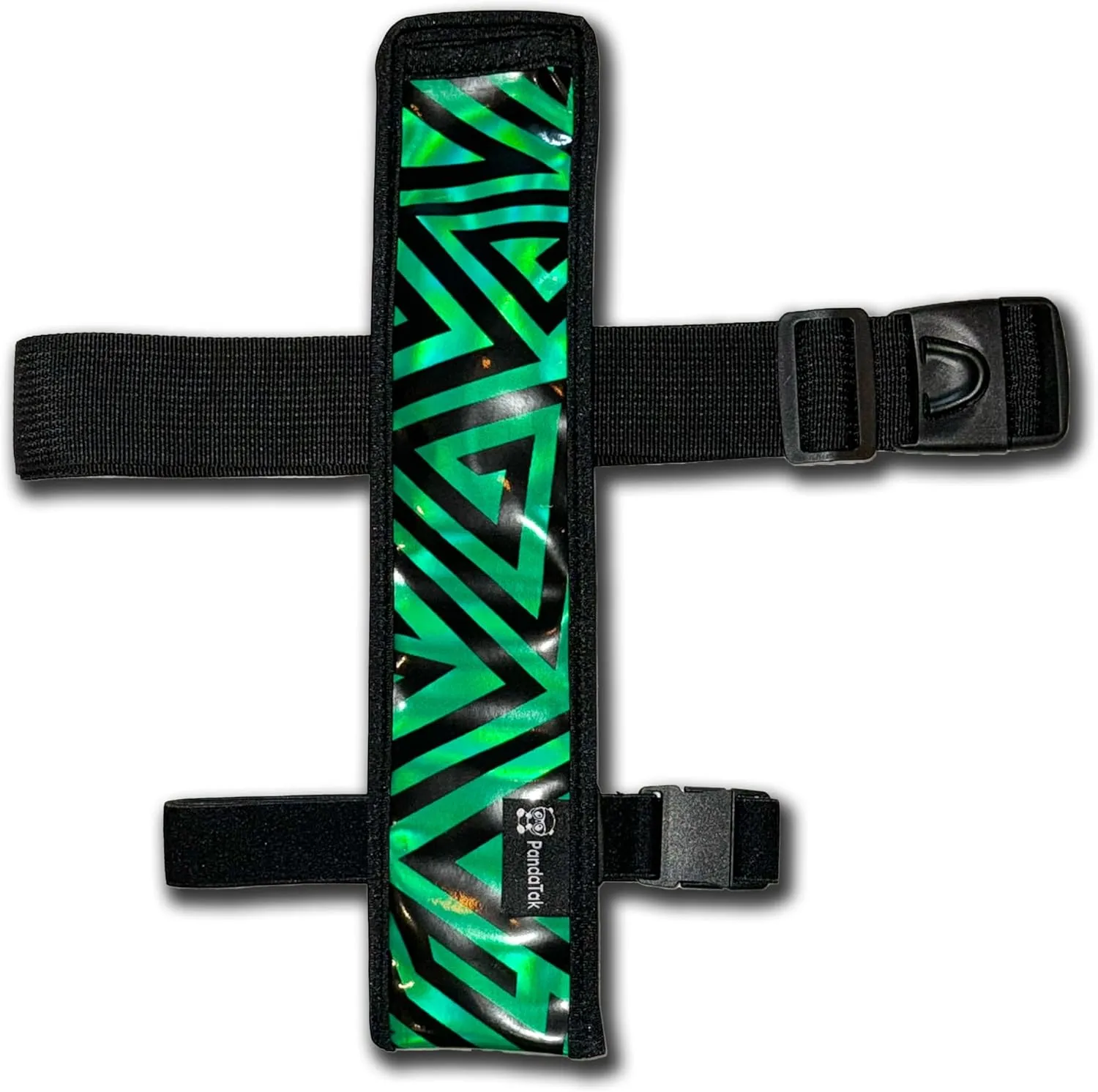 RaveVault Anti-Theft Rave Cell Phone Bag with Locking Zippers, Hidden Pocket – Perfect Phone Pouch for Ravers and Festival Go-ers (GREEN Fan Holster   Green Waves LED Waist Belt)