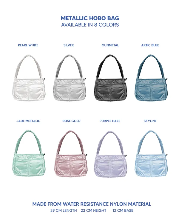 Regular Hobo Bag | Metallic Collection