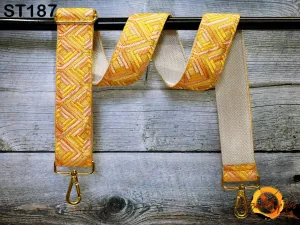 Replacement Guitar Strap Crossbody Sling Bag Strap for Purses Embroidered Adjustable Handbag Boho Strap Embroidery Camera Strap Gift for Mom