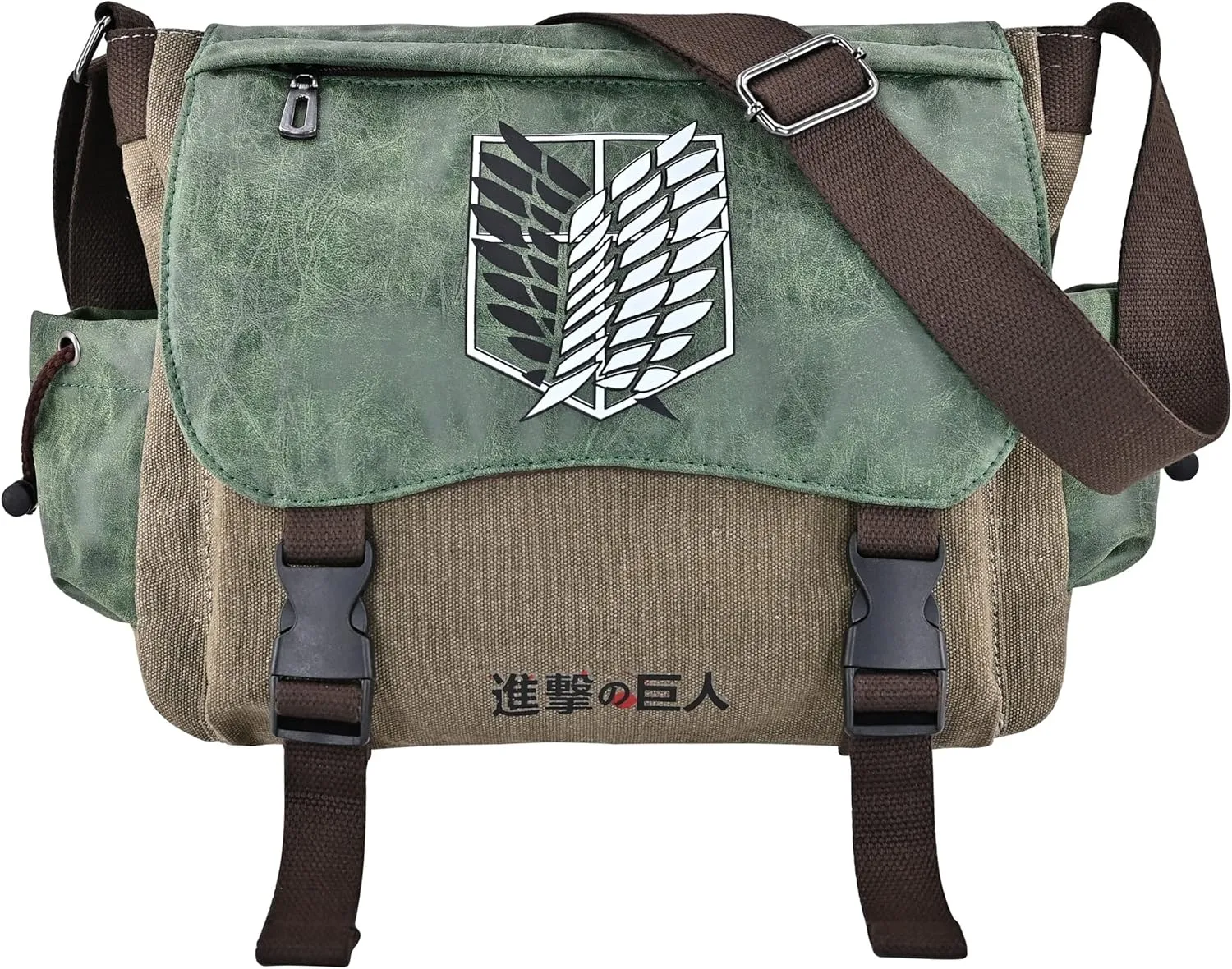 Roffatide Anime Messenger Bag Crossbody Bag Flap Canvas Shoulder Bag