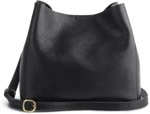 S-ZONE Full Grain Leather Crossbody Bags for Women Shoulder Bag Butterfly Bucket Purses