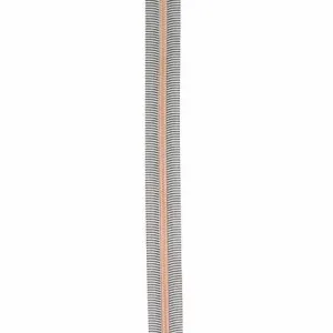 Sallie Tomato Zipper - 3 Yds with 9 Pulls - Black/White Stripe Rose Gold Coil