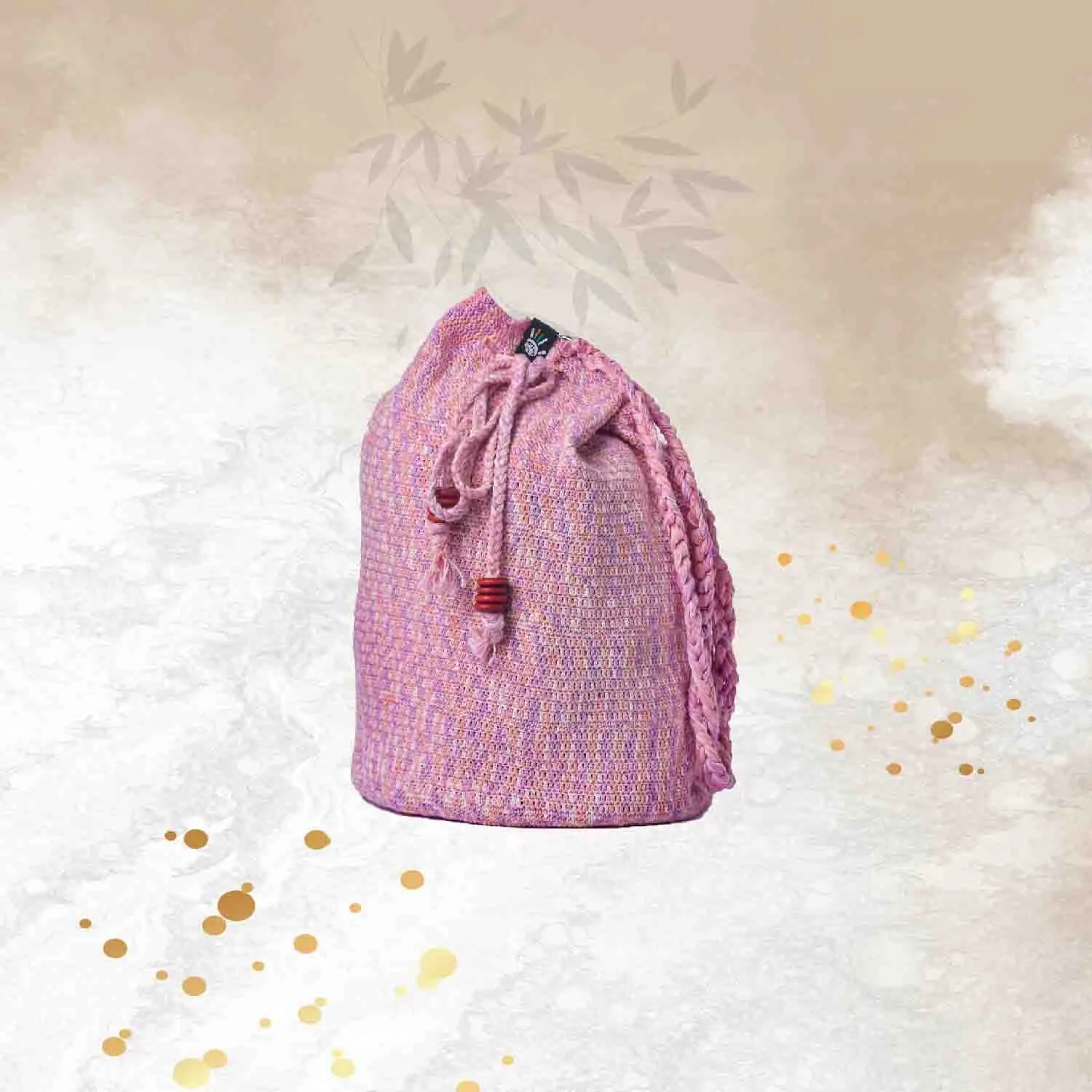 Salmon Tassel Potli