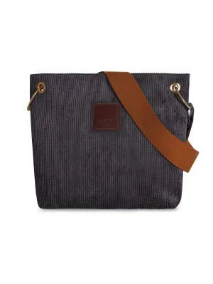SANDRA BUCKET BAG • MEDIUM • ANTHRACITE CORDUROY