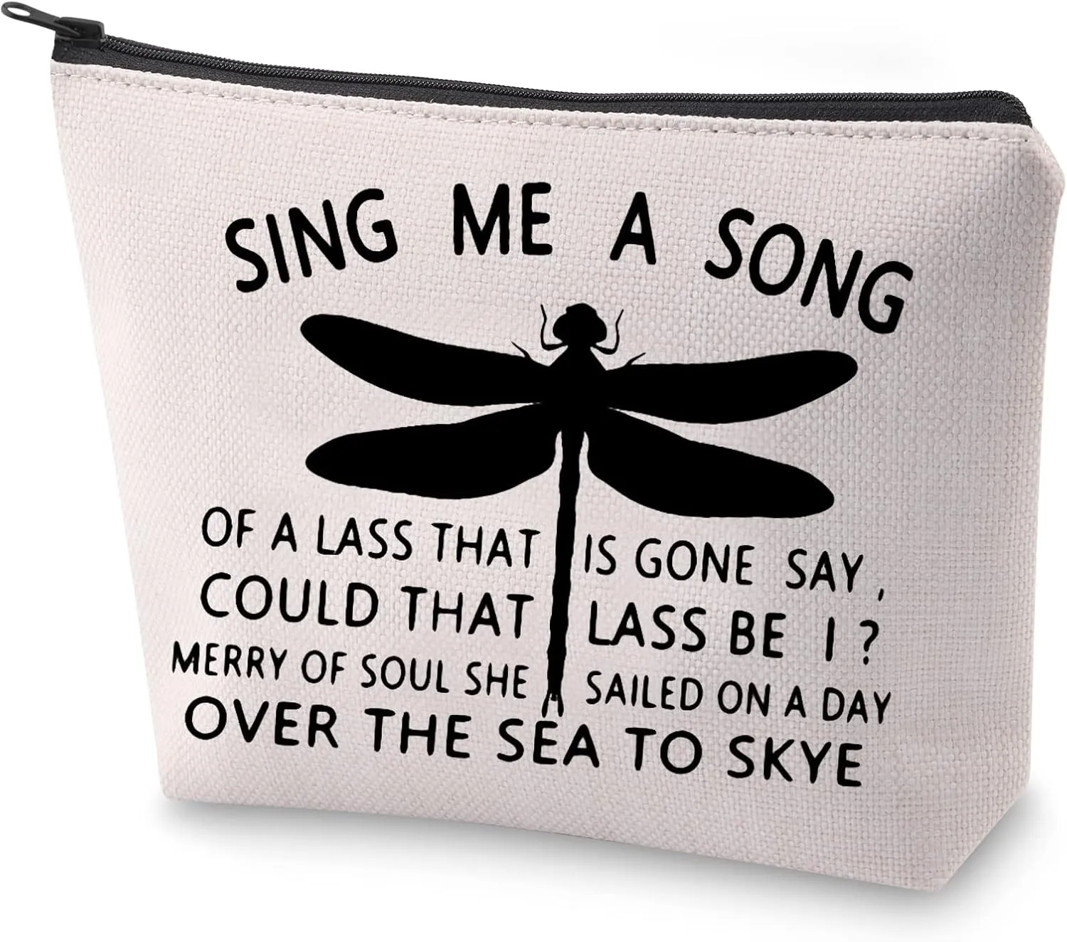 Sasenach Inspired Gifts Skye Boat Song Bags Sing Me A Song Of A Lass That Is Gone Makeup Bags Dragonfly Gifts (Sing Me A Song)