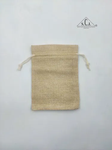 SCJ Jute Pouch – Eco-Friendly Small Jute Bags for Gift, Jewelry, Packaging (10 x 14 cm, 50 pcs)