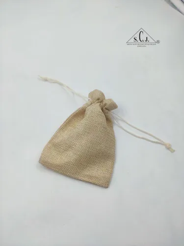 SCJ Jute Pouch – Eco-Friendly Small Jute Bags for Gift, Jewelry, Packaging (10 x 14 cm, 50 pcs)