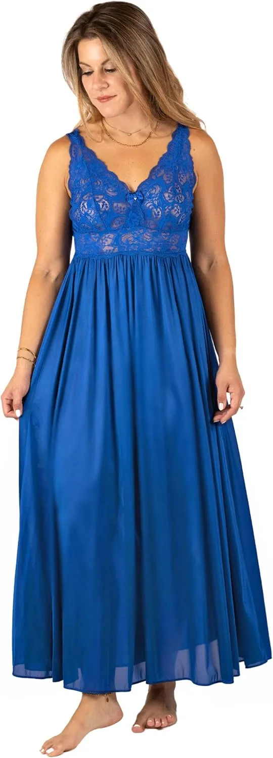 Shadowline Women's Nightgown Robe Peignoir Set Silhouette Nylon Sleepwear