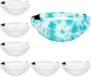 Silkfly White Cotton Fanny Pack for Tie Dye Kit White Items Things to Tie Dye Party Supplies Waist Pouch Dying Bulk for Large Groups Hip Belt Bags
