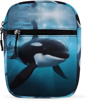 Simple Small Shoulder Bag,Killer Whale Print Anti-theft Messenger Bag,casual Small Backpack,mini Crossbody Bag