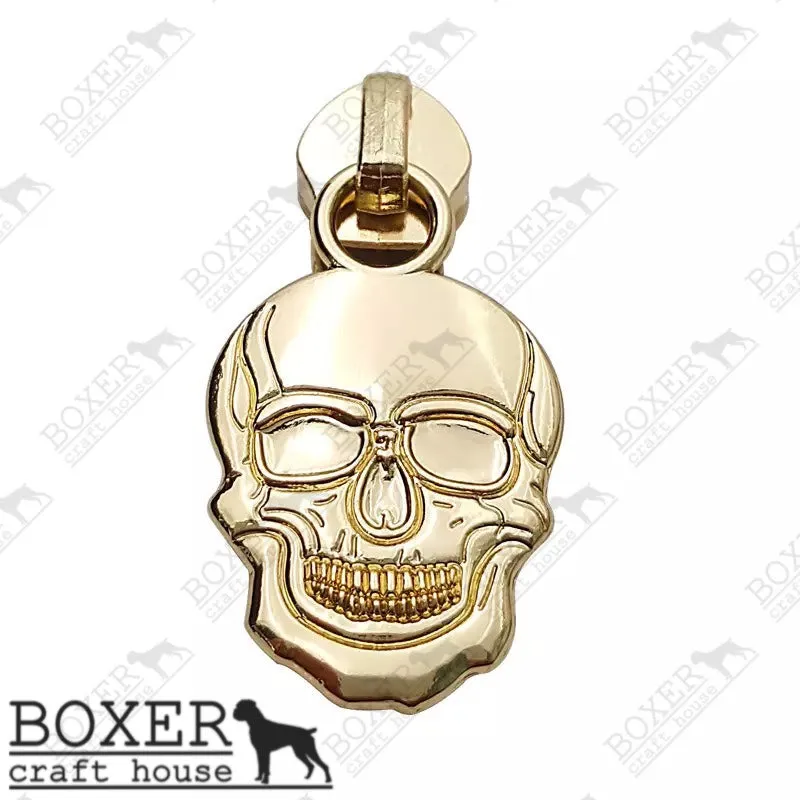 Skull #5 Zipper Pull