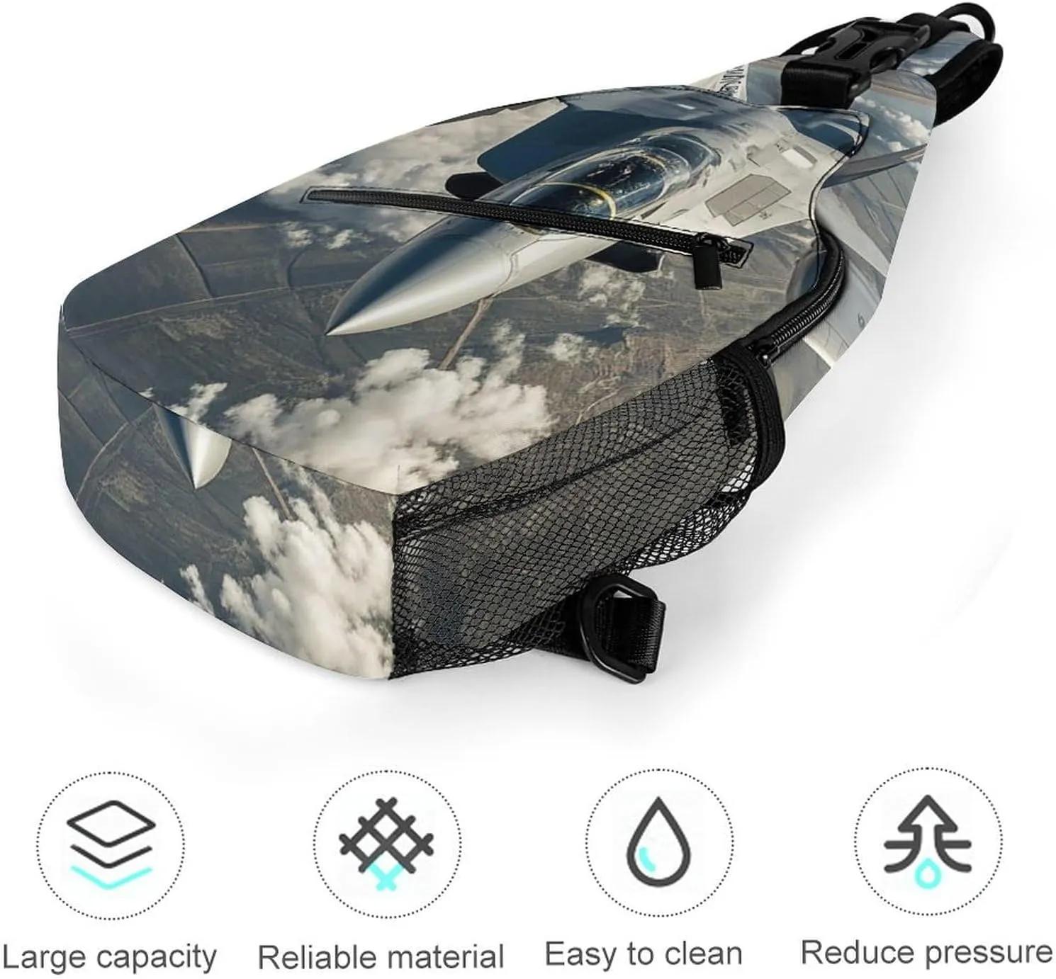 Sling Bag Crossbody Shoulder Bag Cross Chest Bag Animal Shocked Expression Sling Backpack Travel Hiking Daypack
