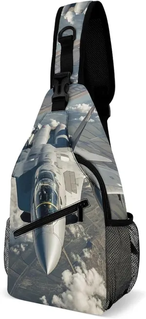 Sling Bag Crossbody Shoulder Bag Cross Chest Bag Animal Shocked Expression Sling Backpack Travel Hiking Daypack
