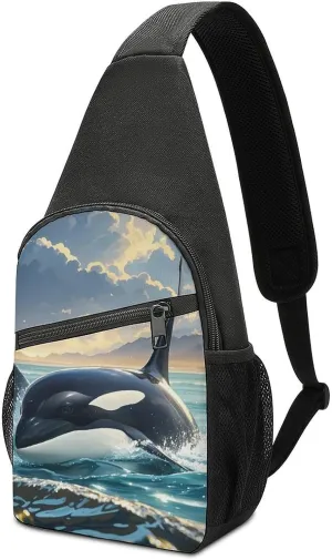 Sling Bag for Women Men Crossbody Bag Chest Bag Party Lights Sling Backpack Fanny Packs Travel Hiking Daypack