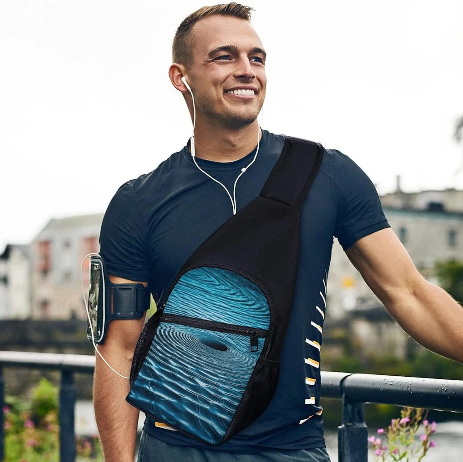Sling Bag for Women Men Crossbody Bag Chest Bag Red Fruit Sling Backpack Fanny Packs Travel Hiking Daypack