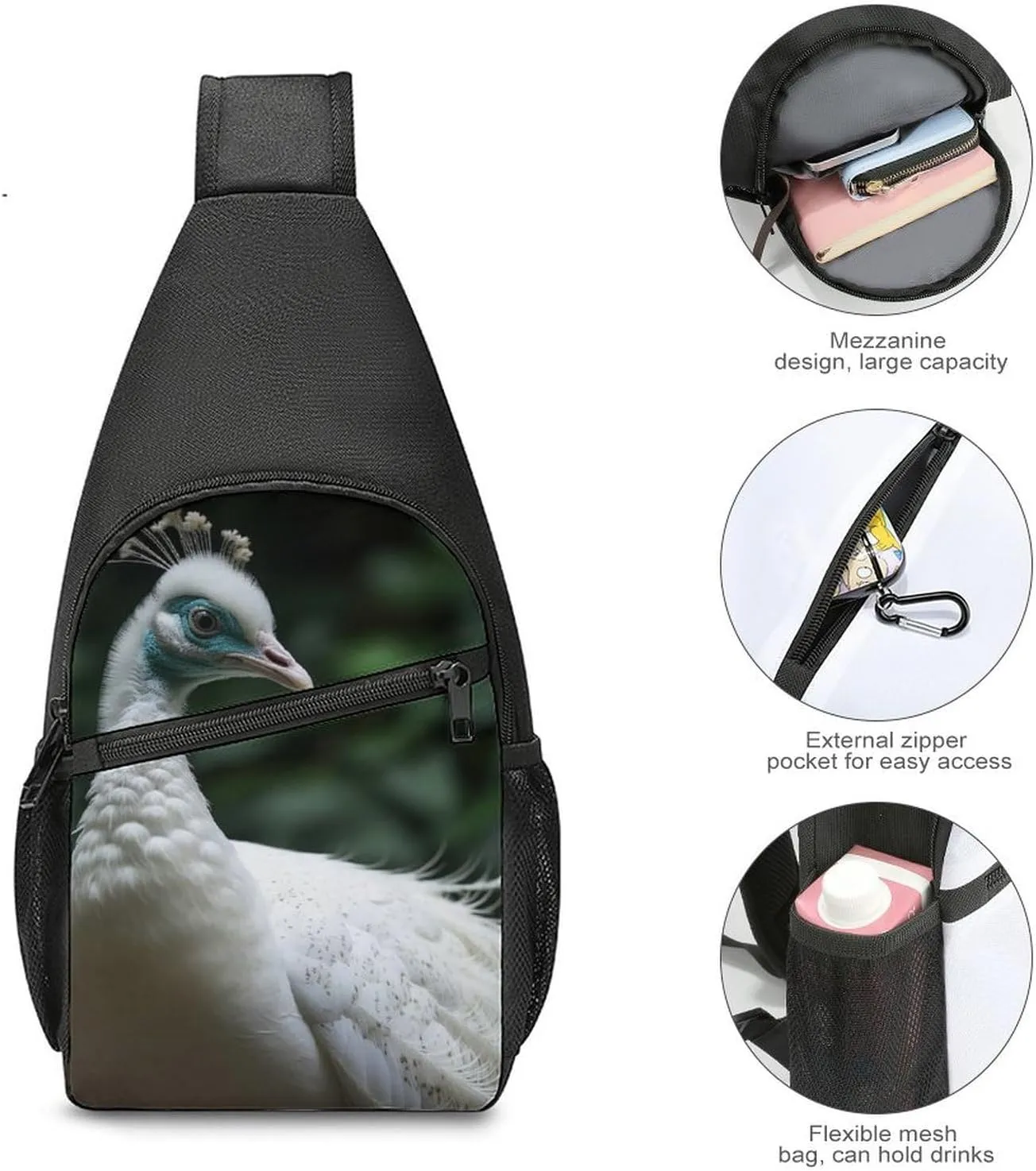 Sling Bag for Women Men Crossbody Bag Chest Bag Various Gradients Sling Backpack Fanny Packs Travel Hiking Daypack