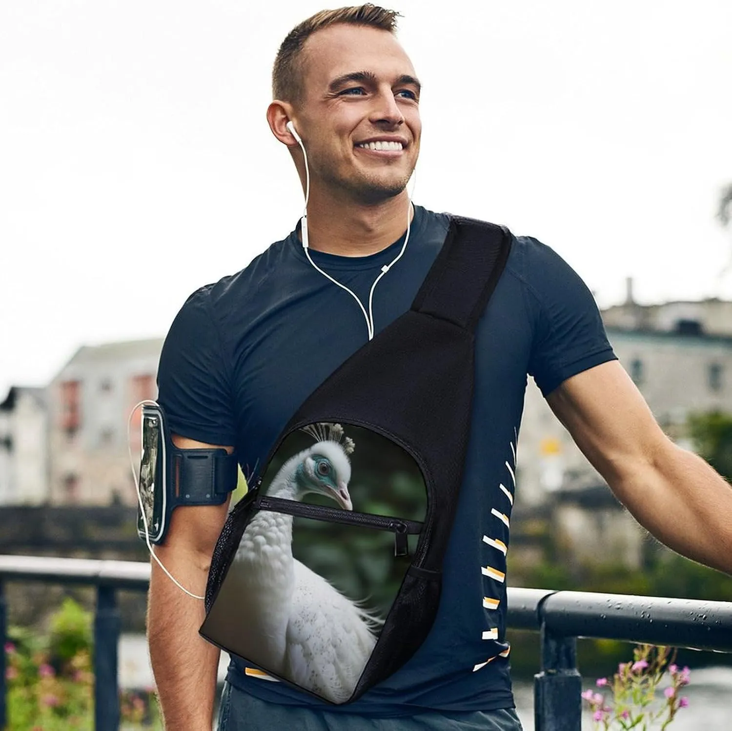 Sling Bag for Women Men Crossbody Bag Chest Bag Various Gradients Sling Backpack Fanny Packs Travel Hiking Daypack