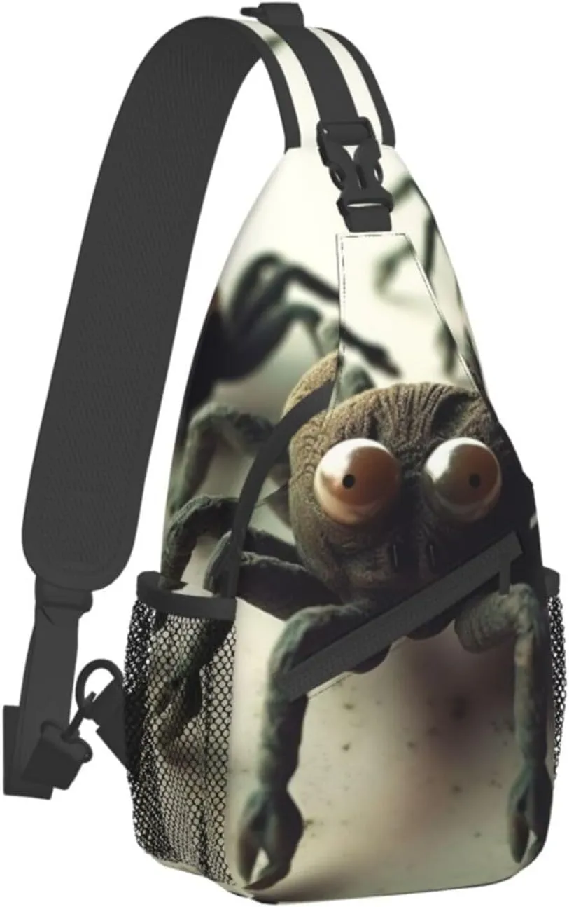 Sling Bag for Women Men Funny Spider Cross Chest Bag Diagonally Casual Fashion Travel Hiking Daypack